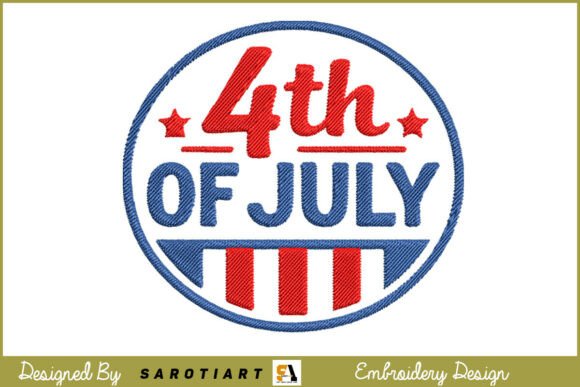 4th of July Patriotic Embroidery Design Review