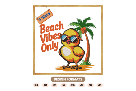 Beach Vibes Only Embroidery Design Review