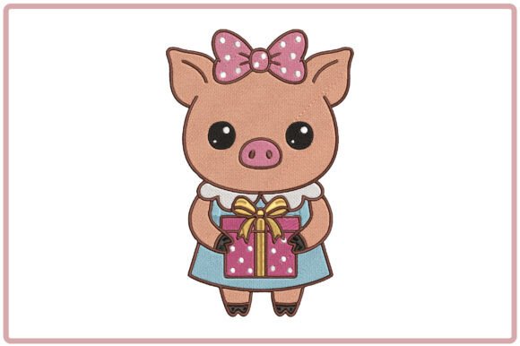 Cute Baby Pig Embroidery: A Designer’s Review