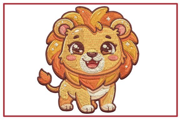 Cute Little Lion Embroidery Design Review