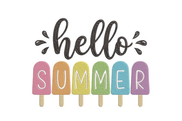 Hello Summer Ice Cream Embroidery Design Review