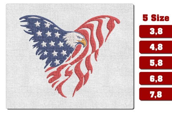 Majestic American Flag Eagle Embroidery Review