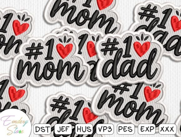 Mom Dad Patches Embroidery Design Review