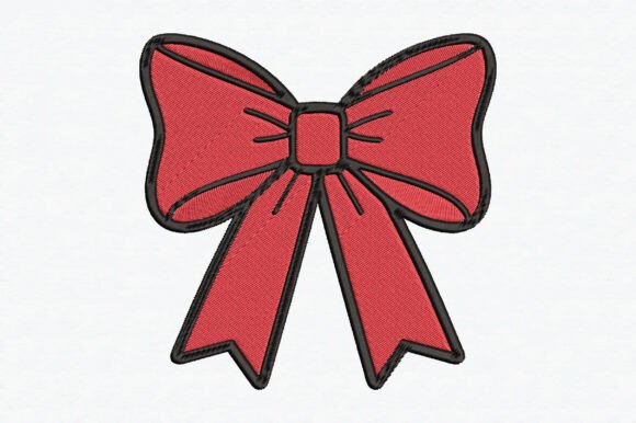 Red Bow Embroidery Design: A Boutique Review