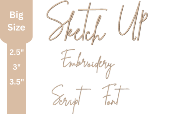 Sketch Up Script Embroidery Font Review