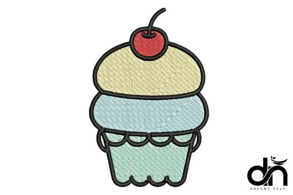 Sweet Pastel Cupcake Embroidery Design Review